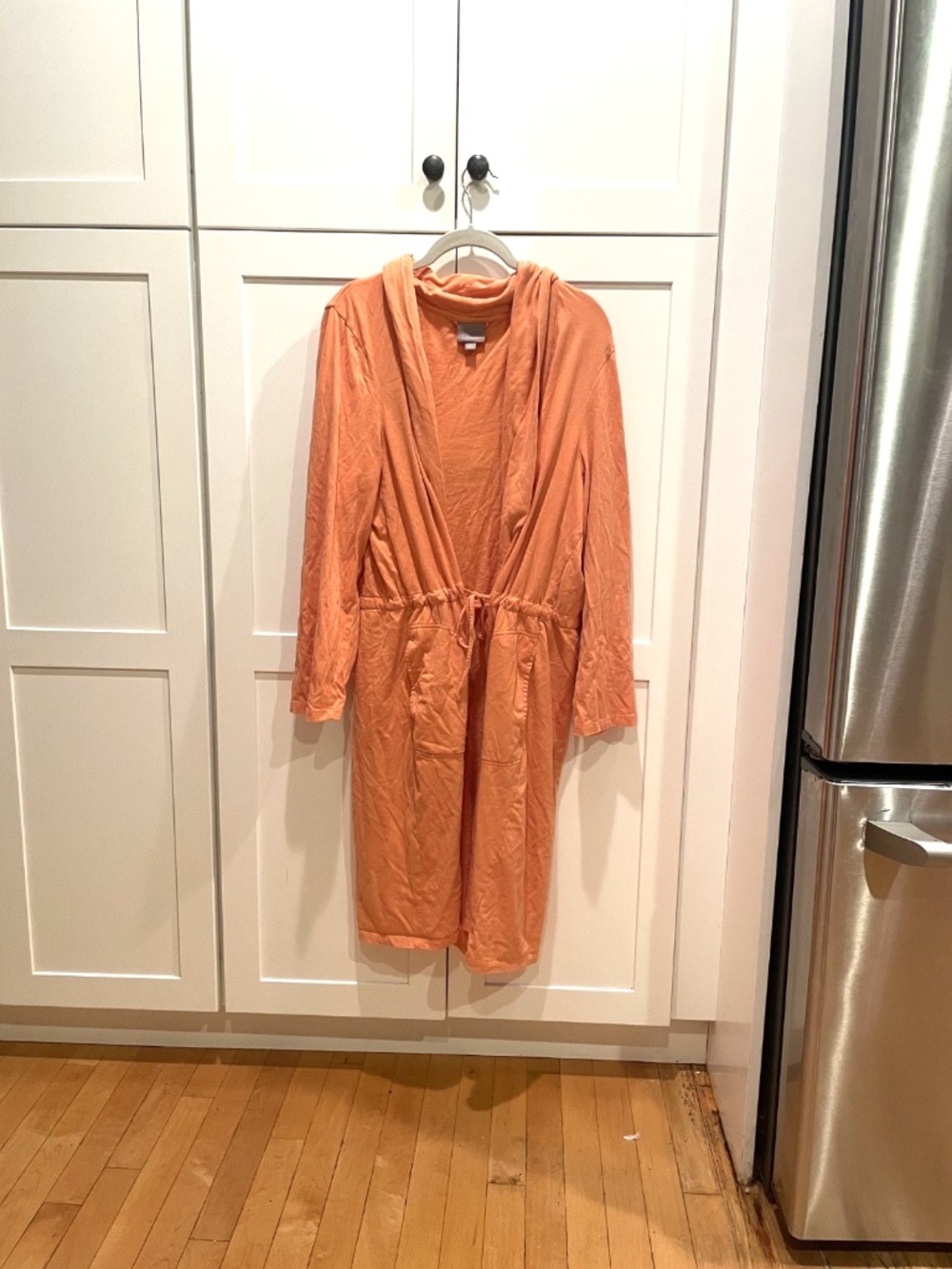 Orange J.Jill Sleep 100% Cotton Bathrobe Size XL - Picture 2 of 8